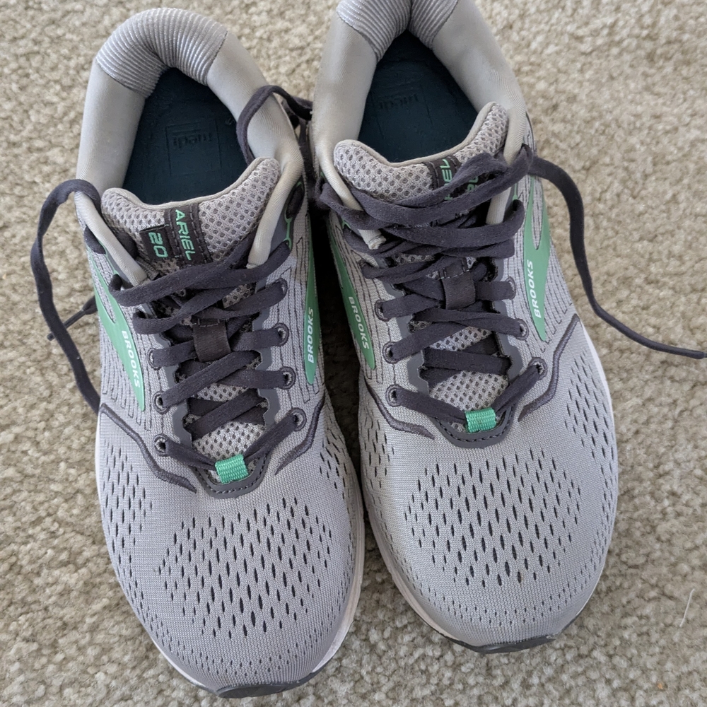 Brooks Ariel 20 Women's Running Shoes Alloy Green Wide